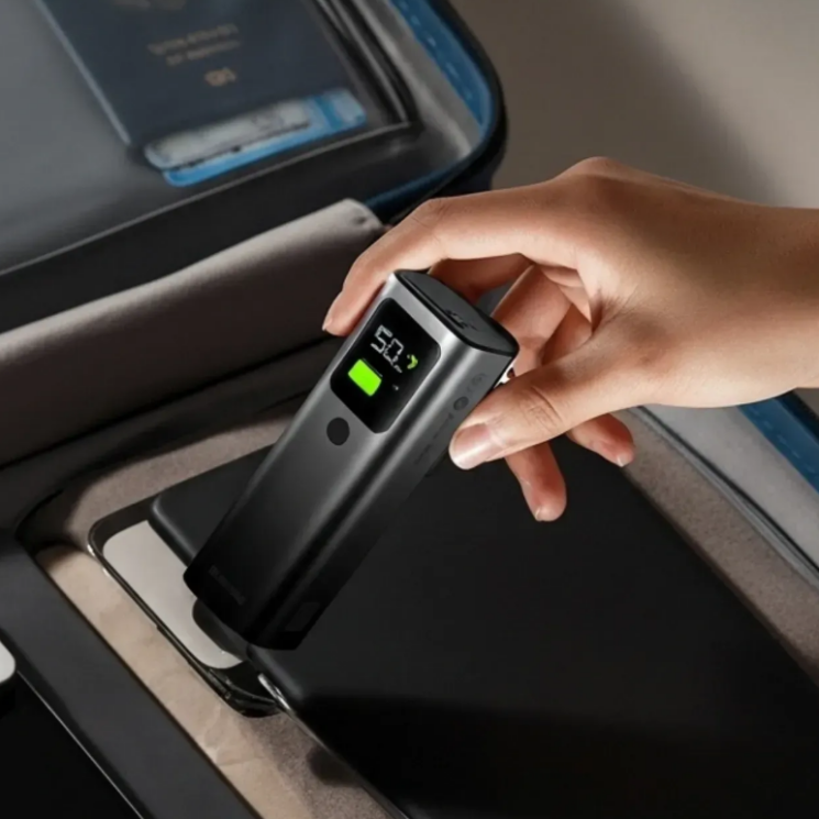 Внешний аккумулятор Sharge Retractable 165 165W (20000mAh) + кабель Type-C - Black: фото 10 из 19