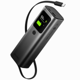 Внешний аккумулятор Sharge Retractable 165 165W (20000mAh) + кабель Type-C - Black: фото 1 из 19