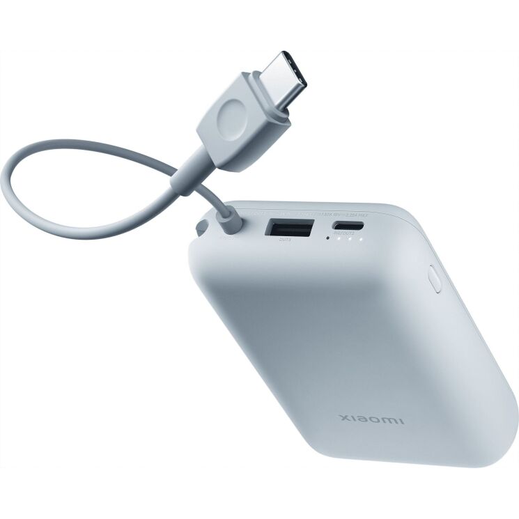 Внешний аккумулятор Xiaomi 22.5W Integrated Cable (10000mAh) BHR9073GL - Blue: фото 5 из 9