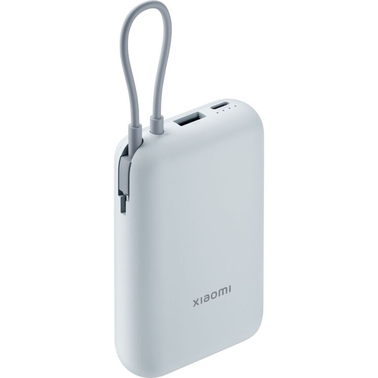 Внешний аккумулятор Xiaomi 22.5W Integrated Cable (10000mAh) BHR9073GL - Blue: фото 1 из 9