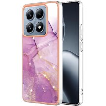 Захисний чохол Deexe Marble Case для Xiaomi 14T Pro - Light Purple: фото 1 из 6