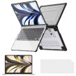 Защитная накладка Enkay Shockproof Cover для Apple MacBook Air 13 (2022/2024) - Black (323209B)