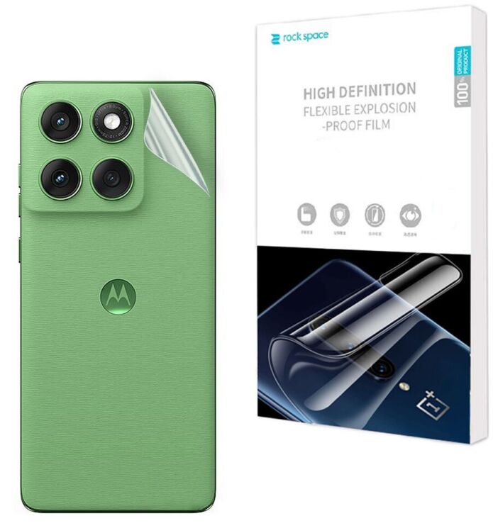 Захисна плівка на задню панель RockSpace Explosion-Proof SuperClear для Motorola Edge 60: фото 1 з 9