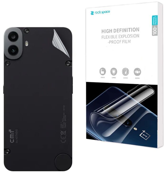 Защитная пленка на заднюю панель RockSpace SuperClear для CMF by Nothing Phone 1: фото 1 из 9