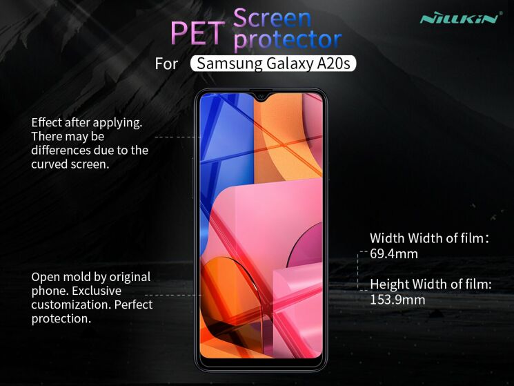 Защитная пленка NILLKIN Crystal для Samsung Galaxy A20s (A207): фото 11 из 12