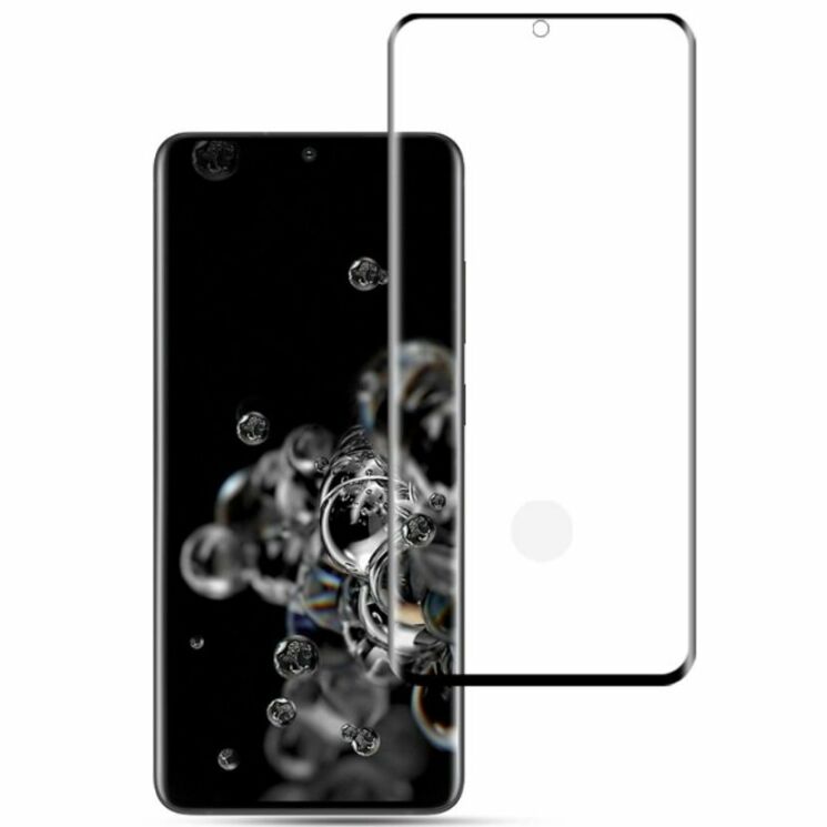 Защитное стекло AMORUS 3D Full Glue для Samsung Galaxy S20 Ultra (G988) - Black: фото 1 из 6
