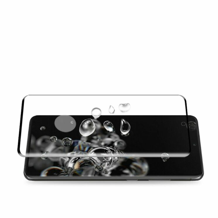 Защитное стекло AMORUS 3D Full Glue для Samsung Galaxy S20 Ultra (G988) - Black: фото 3 из 6