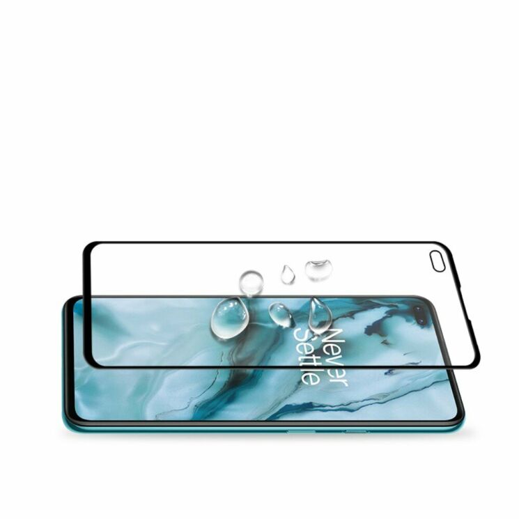 Защитное стекло AMORUS Full Glue Tempered Glass для OnePlus Nord - Black: фото 5 из 7