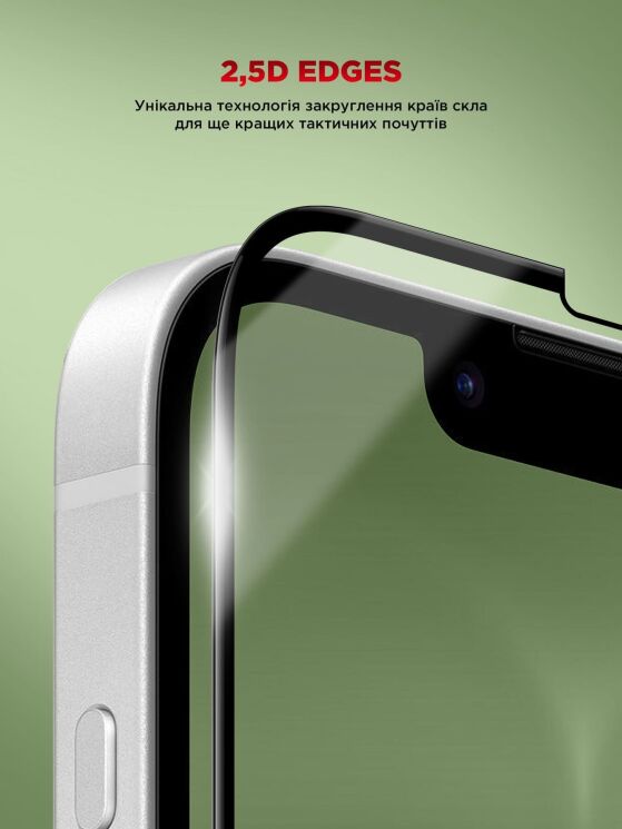 Захисне скло ArmorStandart Corning Black Icon для iPhone 13 / 13 Pro / 14 / 16e - Black: фото 9 з 11