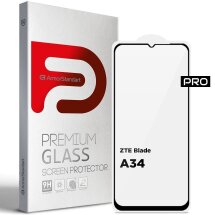 Защитное стекло ArmorStandart Pro 5D для ZTE Blade A34 - Black: фото 1 из 6