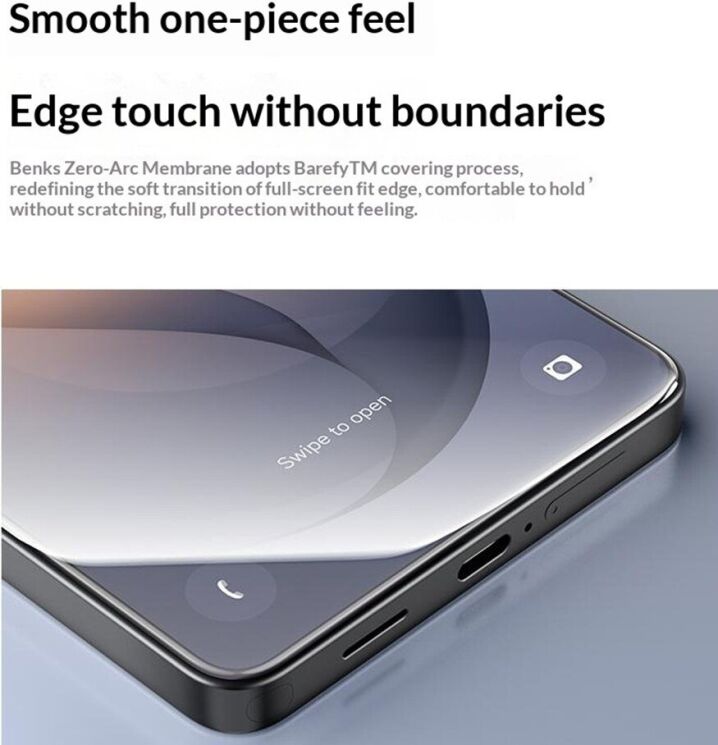 Захисне скло BENKS Zero Arc Series для Samsung Galaxy S26 (S942) (407222) Захисне скло BENKS Zero Arc Series для Samsung Galaxy S26 (S942): фото 3 з 7