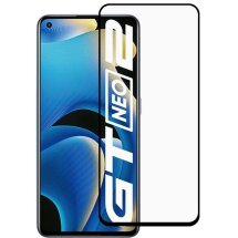 Защитное стекло Deexe Full Glue Coverage для Realme GT Neo 2 / GT Neo 3T - Black: фото 1 из 8