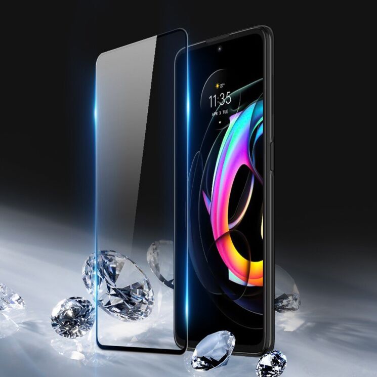 Захисне скло DUX DUCIS Full Glue для Motorola Edge 20 Lite - Black: фото 2 з 6