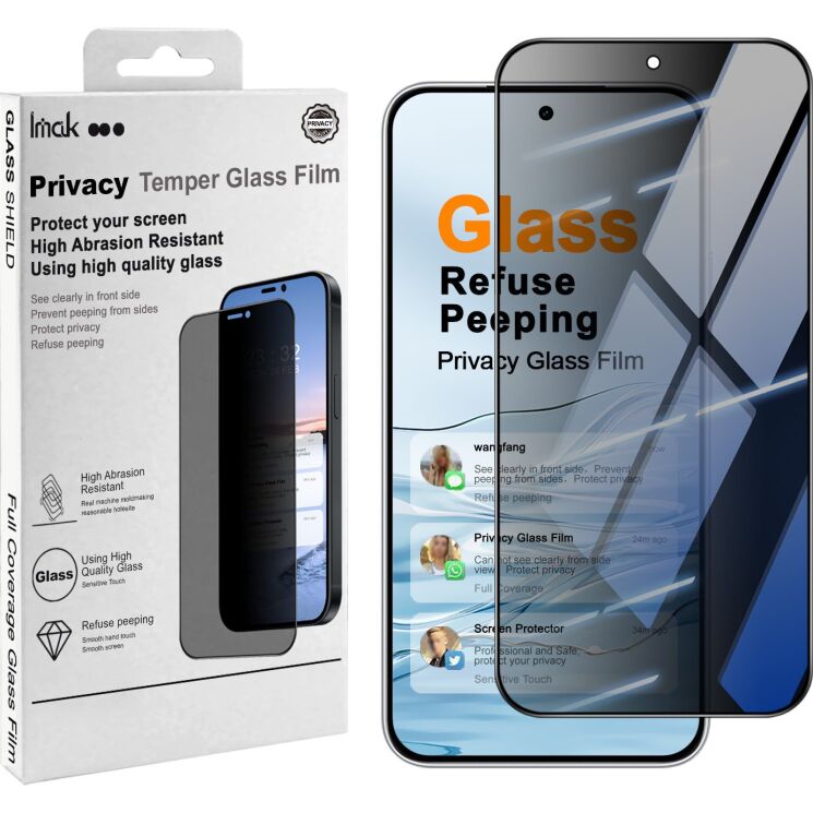 Защитное стекло IMAK HighPrivacy для Xiaomi Redmi Note 17 Pro - Black (429519B) Защитное стекло IMAK HighPrivacy для Xiaomi Redmi Note 17 Pro - Black: фото 2 из 9