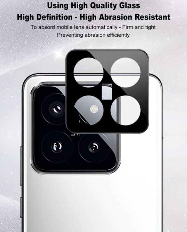 Защитное стекло IMAK Install Black Glass Lens для Xiaomi 14 Pro - Black: фото 6 из 7