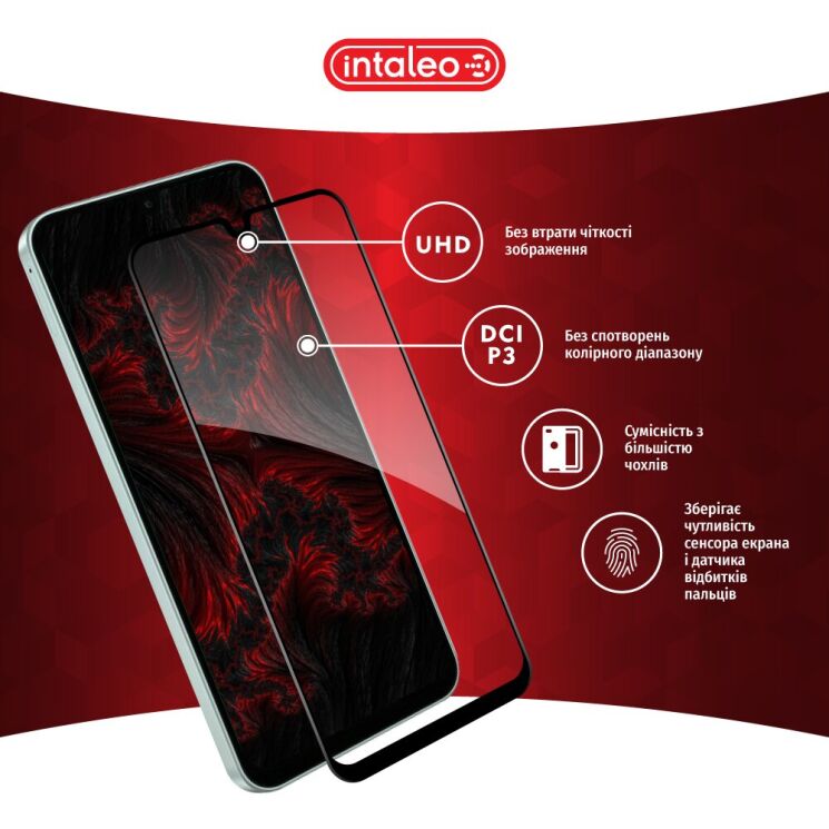 Защитное стекло Intaleo Full Glue для Samsung Galaxy A27 (A276) - Black (408650B) Защитное стекло Intaleo Full Glue для Samsung Galaxy A27 (A276) - Black: фото 5 из 9