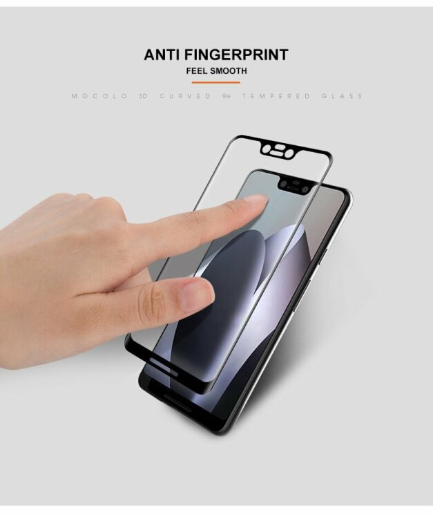 Защитное стекло MOCOLO 3D Curved Full Size для Google Pixel 3 XL - Black: фото 11 из 12