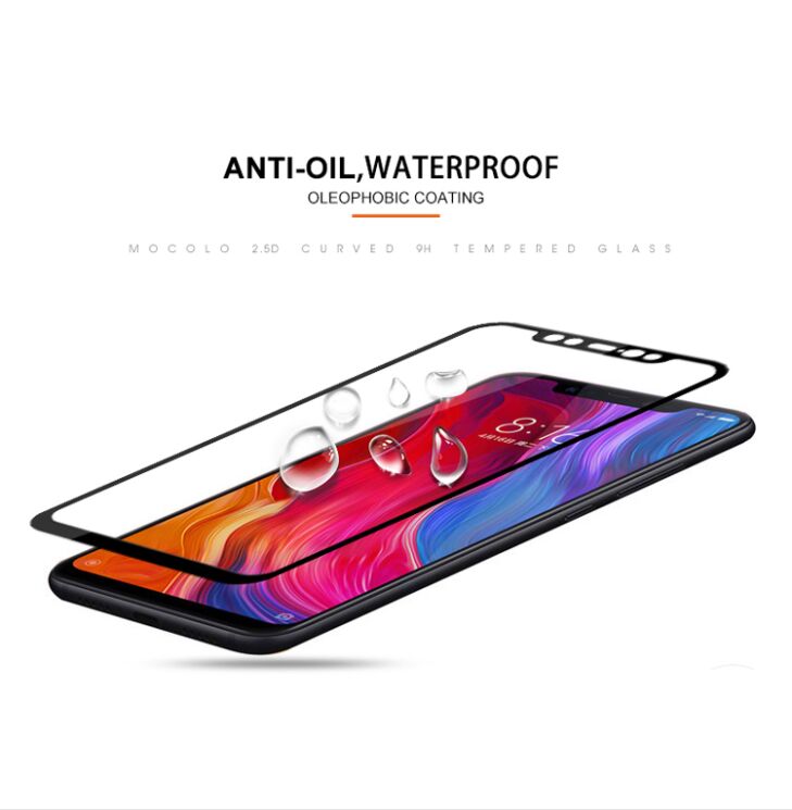 Захисне скло MOCOLO 3D Silk Print для Xiaomi Mi 8 / Mi 8 Pro / Mi 8 Explorer Edition - Black: фото 6 з 7
