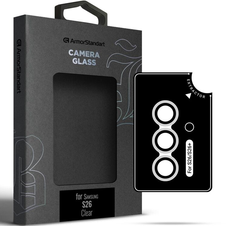 Защитное стекло на камеру ArmorStandart Supreme Black Icon для Samsung Galaxy S26 (S942): фото 1 из 1