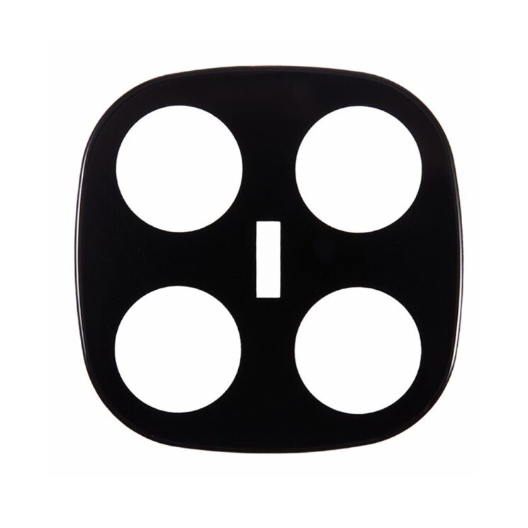 Защитное стекло на заднюю камеру Deexe Black Camera Lens для Xiaomi Redmi Note 14 Pro Plus - Black: фото 2 из 4