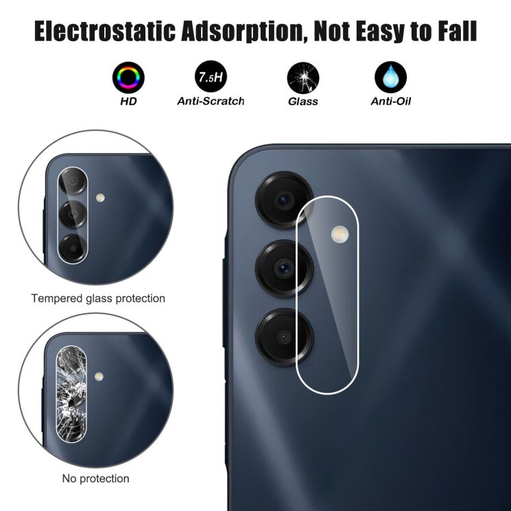 Защитное стекло на заднюю камеру Deexe Lens Protector для Samsung Galaxy A17 (A175): фото 2 из 3