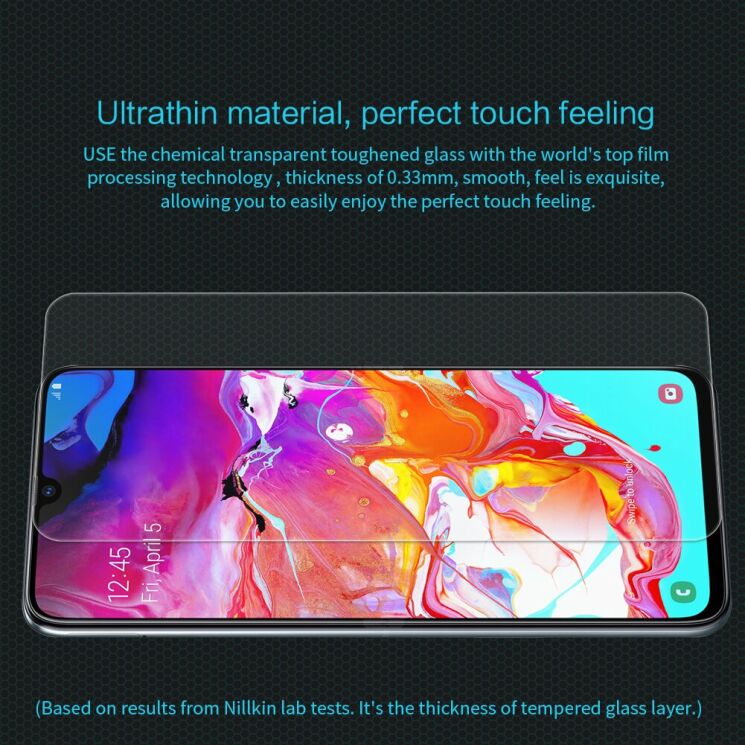 Защитное стекло NILLKIN Amazing H для Samsung Galaxy A70 (A705): фото 5 из 14