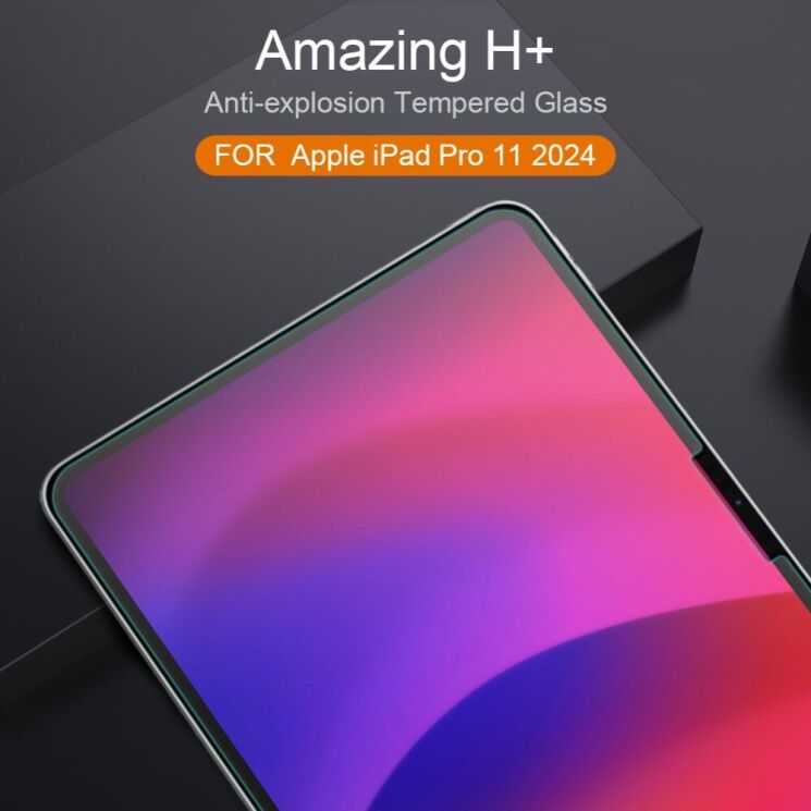 Захисне скло NILLKIN Amazing H+ (FT) для Apple iPad Pro 11 (2024) - Transparent: фото 5 з 14