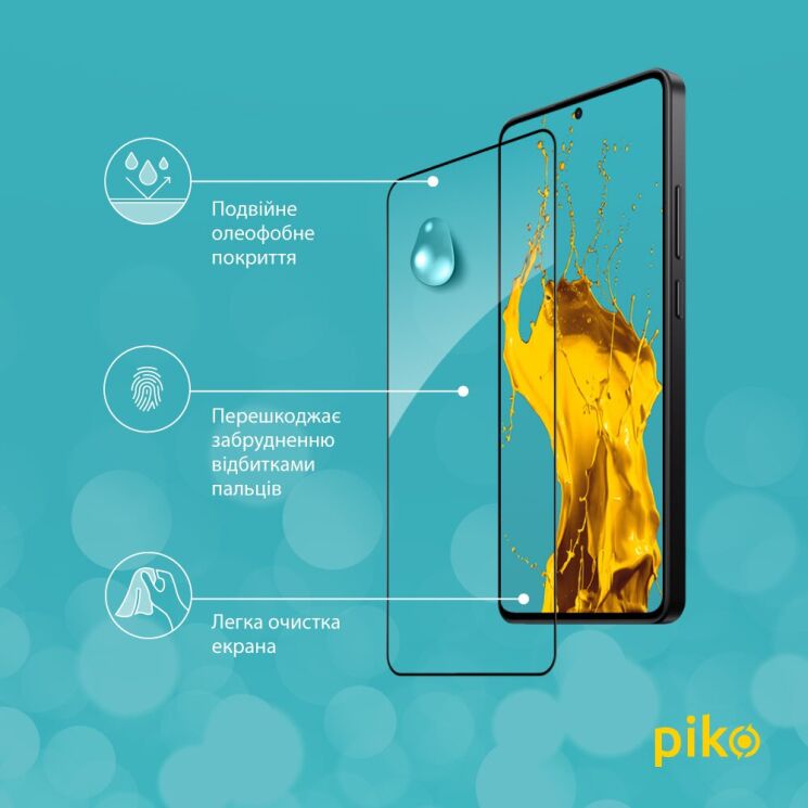 Защитное стекло Piko Full Glue для Xiaomi Poco X7 Pro - Black: фото 5 из 5
