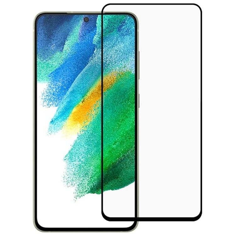 Защитное стекло RURIHAI Full Glue Screen Protect для Samsung Galaxy S21 FE (G990) - Black: фото 1 из 9