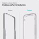 Защитное стекло Spigen (SGP) Screen Protector AlignMaster GLAS.tR для Apple iPhone 13 / 13 Pro / 14 / 16e - Black (287139B). Фото 5 из 8