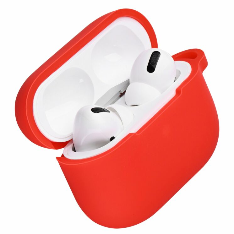 Захисний чохол 2E Pure Color Silicone (2.5mm) для Apple AirPods Pro - Red: фото 2 з 4