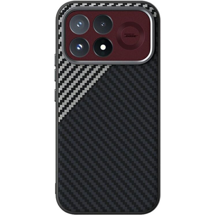 Захисний чохол ABEEL Carbon Fiber Case (FP) для Xiaomi Poco F9 Pro - Black / Silver: фото 2 з 8