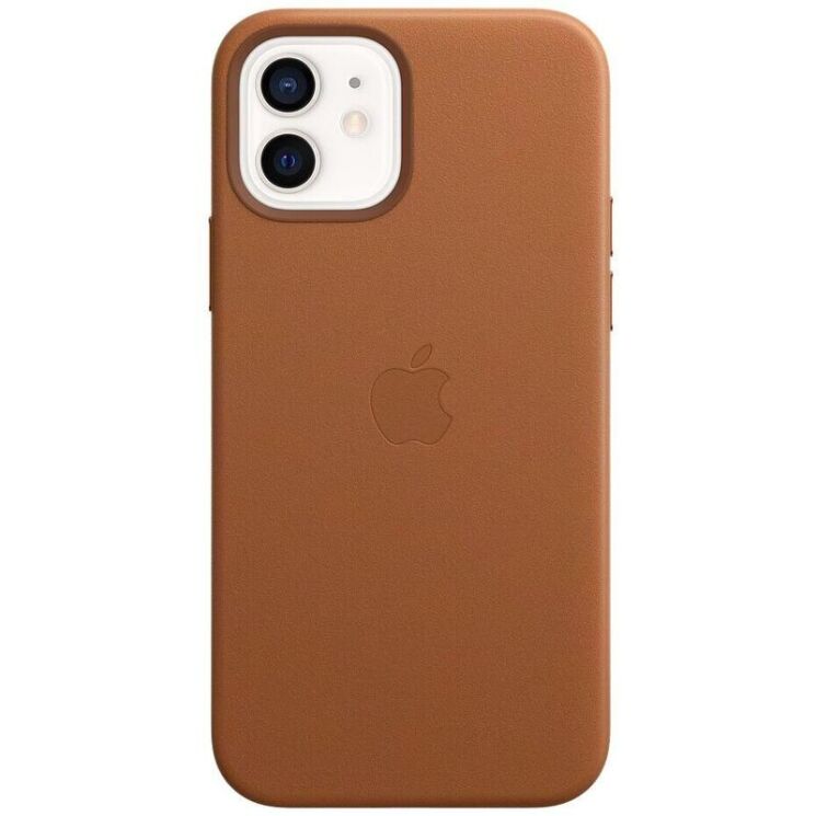 Защитный чехол Copiex Leather Case with MagSafe для Apple iPhone 12 / iPhone 12 Pro - Saddle Brown: фото 1 из 6