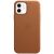 Защитный чехол Copiex Leather Case with MagSafe для Apple iPhone 12 / iPhone 12 Pro - Saddle Brown: фото 1 из 6