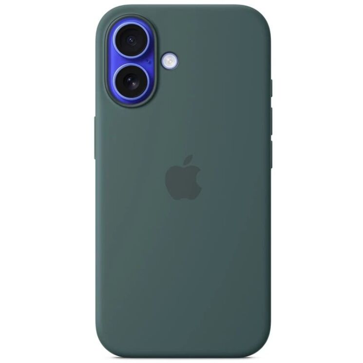 Защитный чехол Copiex Silicone Case with MagSafe для Apple iPhone 16 - Lake Green: фото 2 из 3
