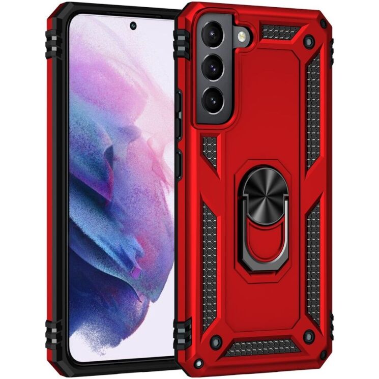 Защитный чехол Deexe Armor Case для Samsung Galaxy S22 (S901) - Red: фото 2 из 8