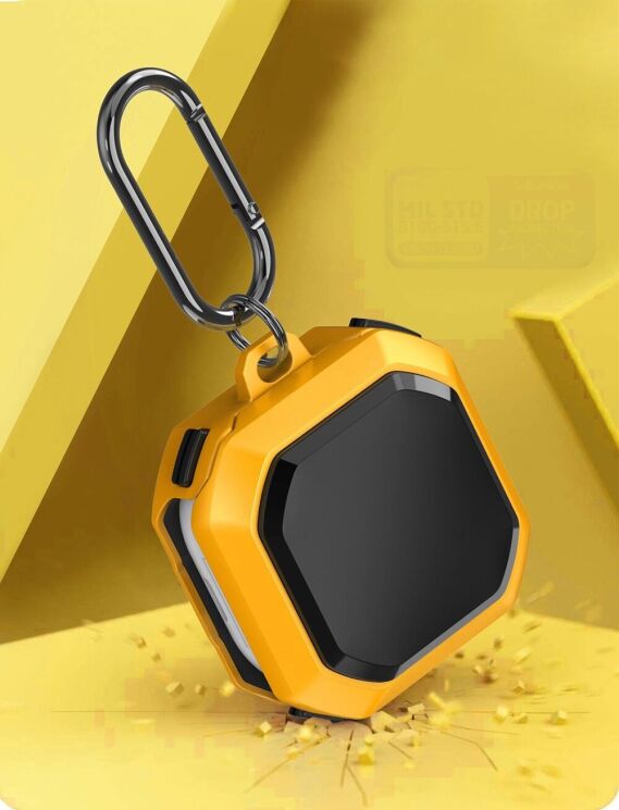 Захисний чохол Deexe Armor Cover для Samsung Galaxy Buds Live / Buds Pro / Buds 2 / Buds 2 Pro / Buds FE - Black: фото 5 з 8