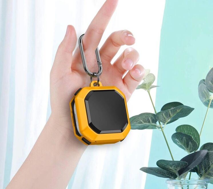Захисний чохол Deexe Armor Cover для Samsung Galaxy Buds Live / Buds Pro / Buds 2 / Buds 2 Pro / Buds FE - Black: фото 8 з 8
