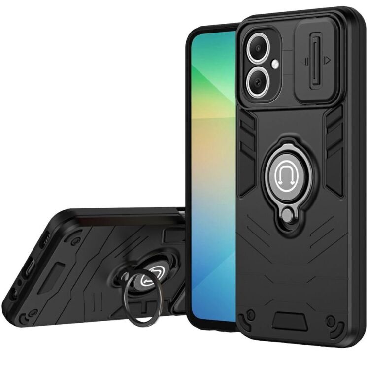 Защитный чехол Deexe Armor MagShield для Samsung Galaxy A06 (A065) - Black: фото 1 из 7