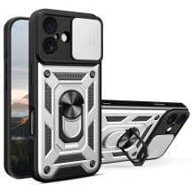 Захисний чохол Deexe Armor Shield для Apple iPhone 17 - Silver: фото 1 з 10