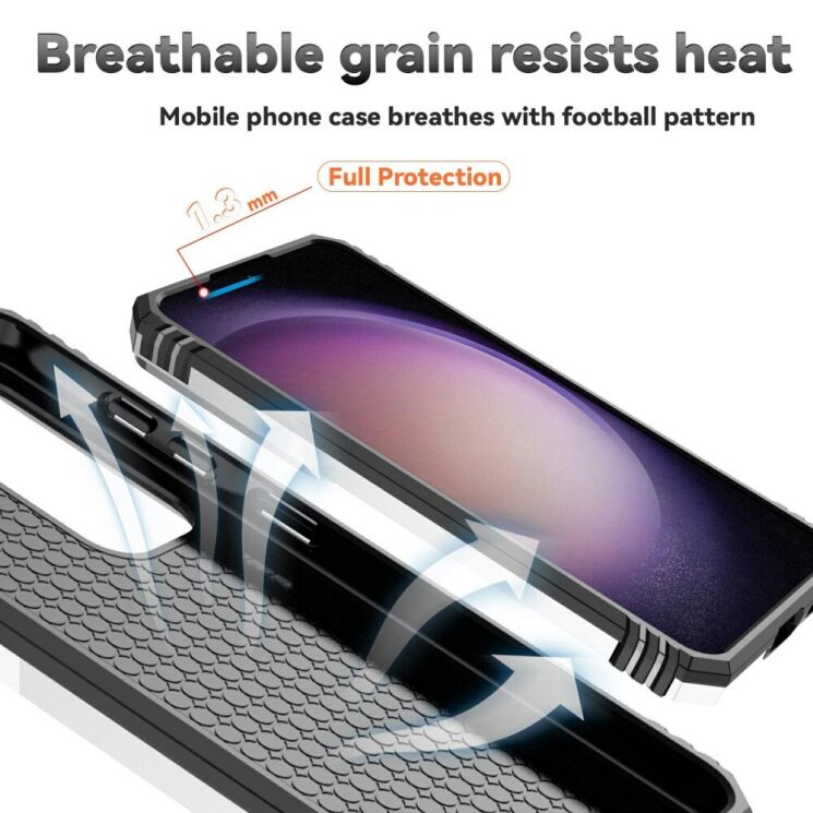 Защитный чехол Deexe Armor Shield для Samsung Galaxy S25 (S931) - Black: фото 9 из 9