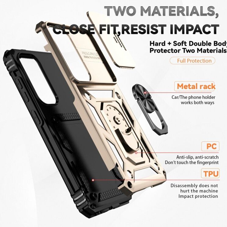 Защитный чехол Deexe Armor Shield для Samsung Galaxy S25 (S931) - Black: фото 5 из 9