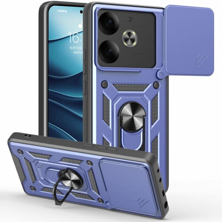 Защитный чехол Deexe Armor Shield для TECNO Pova 6 - Blue: фото 1 из 8