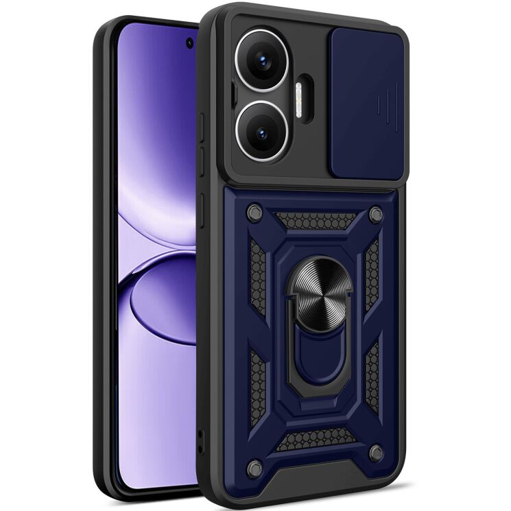 Защитный чехол Deexe Armor Shield для Xiaomi Poco F7 - Blue: фото 1 из 9