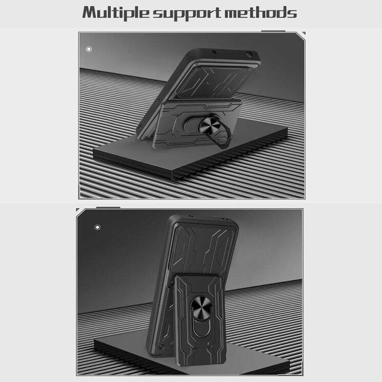 Защитный чехол Deexe Armor Slider для Nothing Phone (2a) - Black: фото 4 из 8