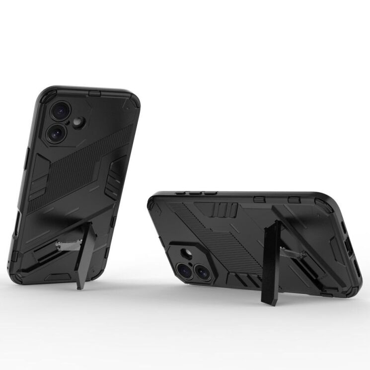 Защитный чехол Deexe Bibercas для Apple iPhone 16 Plus - Black: фото 2 из 6