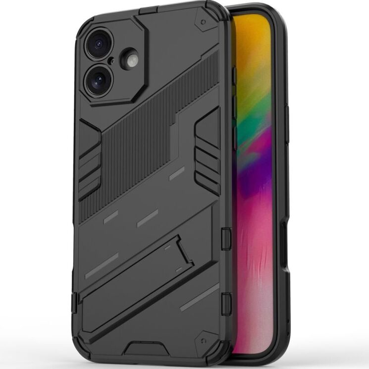 Защитный чехол Deexe Bibercas для Apple iPhone 16 Plus - Black: фото 1 из 6
