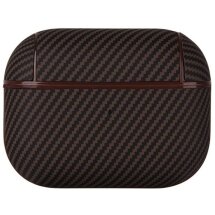 Захисний чохол Deexe Carbon Cover для Apple AirPods Pro 2 - Brown: фото 1 з 4