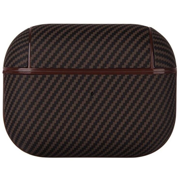 Захисний чохол Deexe Carbon Cover для Apple AirPods Pro 2 - Brown: фото 1 з 4