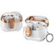 Защитный чехол Deexe Clear Luxe для Samsung Galaxy Buds 3 / Buds 3 Pro - Rose Gold (360919RG). Фото 1 из 8